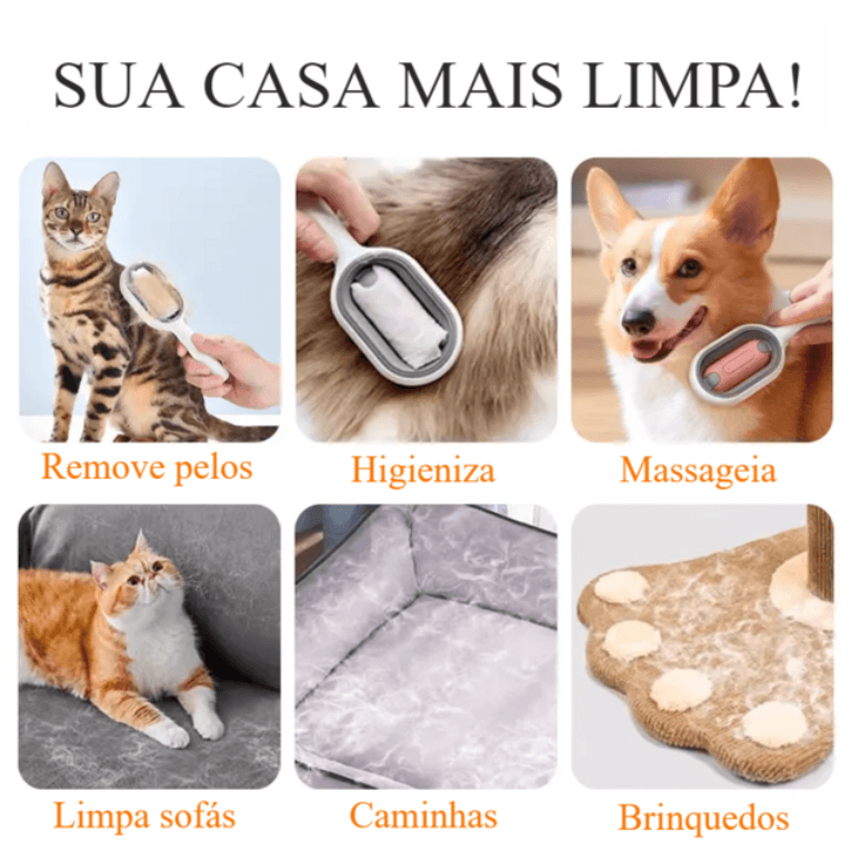 Tira-Pelos 2 em 1 - Pet & Casa